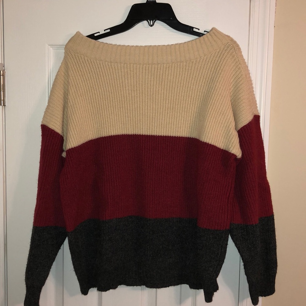 Off the shoulder sweater